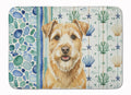 Wheaten Norfolk Terrier Coastal Sea Glass Memory Foam Kitchen Mat Machine Washable Anti-Fatigue Cushion Comfort Bath or Kitchen Rug