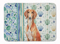 Red Saluki Coastal Sea Glass Memory Foam Kitchen Mat Machine Washable Anti-Fatigue Cushion Comfort Bath or Kitchen Rug
