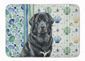 Black Tibetan Mastiff Coastal Sea Glass Memory Foam Kitchen Mat Machine Washable Anti-Fatigue Cushion Comfort Bath or Kitchen Rug
