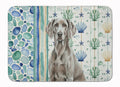 Weimaraner Coastal Sea Glass Memory Foam Kitchen Mat Machine Washable Anti-Fatigue Cushion Comfort Bath or Kitchen Rug