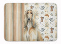 Afghan Hound Coffee Bar Memory Foam Kitchen Mat Machine Washable Anti-Fatigue Cushion Comfort Bath or Kitchen Rug