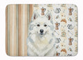 American Eskimo Coffee Bar Memory Foam Kitchen Mat Machine Washable Anti-Fatigue Cushion Comfort Bath or Kitchen Rug