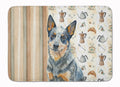Blue Heeler Australian Cattle Dog Coffee Bar Memory Foam Kitchen Mat Machine Washable Anti-Fatigue Cushion Comfort Bath or Kitchen Rug