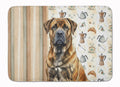 Brindle Boerboel Coffee Bar Memory Foam Kitchen Mat Machine Washable Anti-Fatigue Cushion Comfort Bath or Kitchen Rug