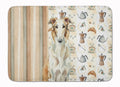 Borzoi Coffee Bar Memory Foam Kitchen Mat Machine Washable Anti-Fatigue Cushion Comfort Bath or Kitchen Rug