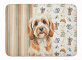 Cavapoo Coffee Bar Memory Foam Kitchen Mat Machine Washable Anti-Fatigue Cushion Comfort Bath or Kitchen Rug