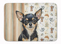 Black and Tan Chihuahua Coffee Bar Memory Foam Kitchen Mat Machine Washable Anti-Fatigue Cushion Comfort Bath or Kitchen Rug