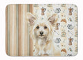 Powderpuff Chinese Crested Coffee Bar Memory Foam Kitchen Mat Machine Washable Anti-Fatigue Cushion Comfort Bath or Kitchen Rug