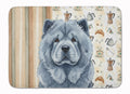 Blue Chow Chow Coffee Bar Memory Foam Kitchen Mat Machine Washable Anti-Fatigue Cushion Comfort Bath or Kitchen Rug