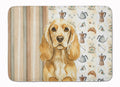 Buff Cocker Spaniel Coffee Bar Memory Foam Kitchen Mat Machine Washable Anti-Fatigue Cushion Comfort Bath or Kitchen Rug