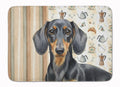Black and Tan Dachshund Coffee Bar Memory Foam Kitchen Mat Machine Washable Anti-Fatigue Cushion Comfort Bath or Kitchen Rug