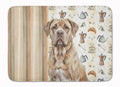 Isabella Dogue de Bordeaux Coffee Bar Memory Foam Kitchen Mat Machine Washable Anti-Fatigue Cushion Comfort Bath or Kitchen Rug