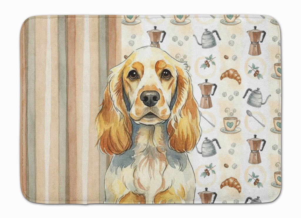 Lemon Roan English Cocker Spaniel Coffee Bar Memory Foam Kitchen Mat Machine Washable Anti-Fatigue Cushion Comfort Bath or Kitchen Rug