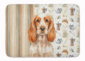 Orange Roan English Cocker Spaniel Coffee Bar Memory Foam Kitchen Mat Machine Washable Anti-Fatigue Cushion Comfort Bath or Kitchen Rug