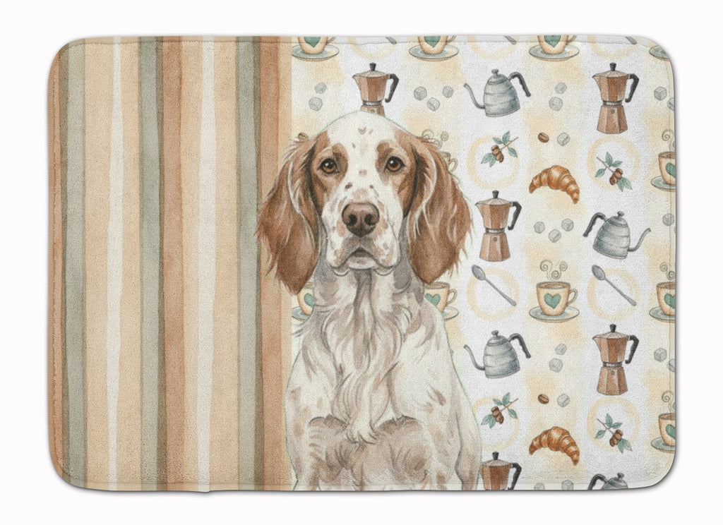 Liver Belton English Setter Coffee Bar Memory Foam Kitchen Mat Machine Washable Anti-Fatigue Cushion Comfort Bath or Kitchen Rug