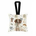 German Shorthaired Pointer Coffee Bar Hanging Square Fabric Ornament 3.5 � 3.5 Decorative Door-Knob & Tree Hanger, Soft Fabric