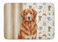 Reddish Brown Great Pyrenees Coffee Bar Memory Foam Kitchen Mat Machine Washable Anti-Fatigue Cushion Comfort Bath or Kitchen Rug