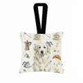 White Great Pyrenees Coffee Bar Hanging Square Fabric Ornament 3.5 � 3.5 Decorative Door-Knob & Tree Hanger, Soft Fabric