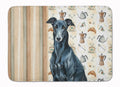 Black Greyhound Coffee Bar Memory Foam Kitchen Mat Machine Washable Anti-Fatigue Cushion Comfort Bath or Kitchen Rug
