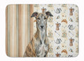 Brindle Greyhound Coffee Bar Memory Foam Kitchen Mat Machine Washable Anti-Fatigue Cushion Comfort Bath or Kitchen Rug