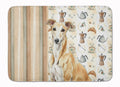 Fawn Greyhound Coffee Bar Memory Foam Kitchen Mat Machine Washable Anti-Fatigue Cushion Comfort Bath or Kitchen Rug