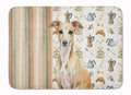 Fawn Italian Greyhound Coffee Bar Memory Foam Kitchen Mat Machine Washable Anti-Fatigue Cushion Comfort Bath or Kitchen Rug