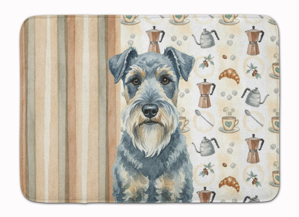 Kerry Blue Terrier Coffee Bar Memory Foam Kitchen Mat Machine Washable Anti-Fatigue Cushion Comfort Bath or Kitchen Rug