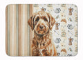 Chocolate Labradoodle Coffee Bar Memory Foam Kitchen Mat Machine Washable Anti-Fatigue Cushion Comfort Bath or Kitchen Rug