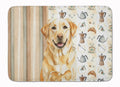 Yellow Labrador Retriever Coffee Bar Memory Foam Kitchen Mat Machine Washable Anti-Fatigue Cushion Comfort Bath or Kitchen Rug