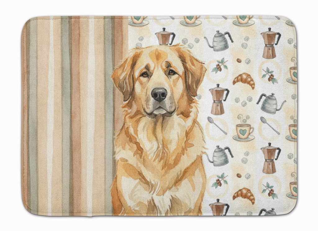Sandy Leonberger Coffee Bar Memory Foam Kitchen Mat Machine Washable Anti-Fatigue Cushion Comfort Bath or Kitchen Rug