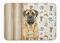 Fawn Mastiff Coffee Bar Memory Foam Kitchen Mat Machine Washable Anti-Fatigue Cushion Comfort Bath or Kitchen Rug