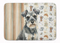 Miniature Schnauzer Coffee Bar Memory Foam Kitchen Mat Machine Washable Anti-Fatigue Cushion Comfort Bath or Kitchen Rug