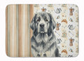 Gray Newfoundland Coffee Bar Memory Foam Kitchen Mat Machine Washable Anti-Fatigue Cushion Comfort Bath or Kitchen Rug