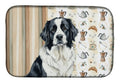 Landseer Newfoundland Coffee Bar Dish Drying Mat Absorbent Dish Drying Mat Pad for Kitchen Counter Dish Drainer Mat for Countertop, 14 x 21", Multicolor