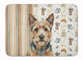 Norwich Terrier Coffee Bar Memory Foam Kitchen Mat Machine Washable Anti-Fatigue Cushion Comfort Bath or Kitchen Rug