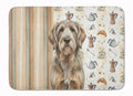 Grizzle and Tan Otterhound Coffee Bar Memory Foam Kitchen Mat Machine Washable Anti-Fatigue Cushion Comfort Bath or Kitchen Rug