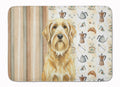 Wheaten and Tan Otterhound Coffee Bar Memory Foam Kitchen Mat Machine Washable Anti-Fatigue Cushion Comfort Bath or Kitchen Rug
