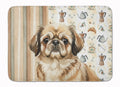 Sable Pekingese Coffee Bar Memory Foam Kitchen Mat Machine Washable Anti-Fatigue Cushion Comfort Bath or Kitchen Rug