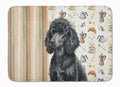 Standard Black Poodle Coffee Bar Memory Foam Kitchen Mat Machine Washable Anti-Fatigue Cushion Comfort Bath or Kitchen Rug