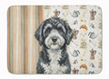 Portuguese Water Dog Coffee Bar Memory Foam Kitchen Mat Machine Washable Anti-Fatigue Cushion Comfort Bath or Kitchen Rug
