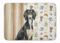 Black and Tan Saluki Coffee Bar Memory Foam Kitchen Mat Machine Washable Anti-Fatigue Cushion Comfort Bath or Kitchen Rug