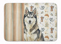 Agouti Siberian Husky Coffee Bar Memory Foam Kitchen Mat Machine Washable Anti-Fatigue Cushion Comfort Bath or Kitchen Rug