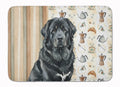 Black Tibetan Mastiff Coffee Bar Memory Foam Kitchen Mat Machine Washable Anti-Fatigue Cushion Comfort Bath or Kitchen Rug