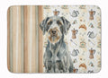 Steel Gray Wirehaired Pointing Griffon Coffee Bar Memory Foam Kitchen Mat Machine Washable Anti-Fatigue Cushion Comfort Bath or Kitchen Rug