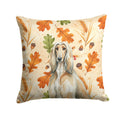 Afghan Hound Heirloom Fall Decorative Throw Pillow 18x18 Indoor Outdoor Accent Cushion, Fabric Cover with Insert for Sofa, Bed, Porch & Living Room