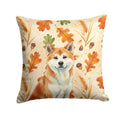 Red Akita Heirloom Fall Decorative Throw Pillow 18x18 Indoor Outdoor Accent Cushion, Fabric Cover with Insert for Sofa, Bed, Porch & Living Room