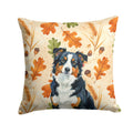Black Tri American Shepherd Heirloom Fall Decorative Throw Pillow 18x18 Indoor Outdoor Accent Cushion, Fabric Cover with Insert for Sofa, Bed, Porch & Living Room