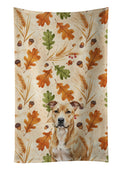 Fawn American Staffordshire Terrier Heirloom Fall Kitchen Towel Velour Plush Front and Cotton Loop Back Machine Washable