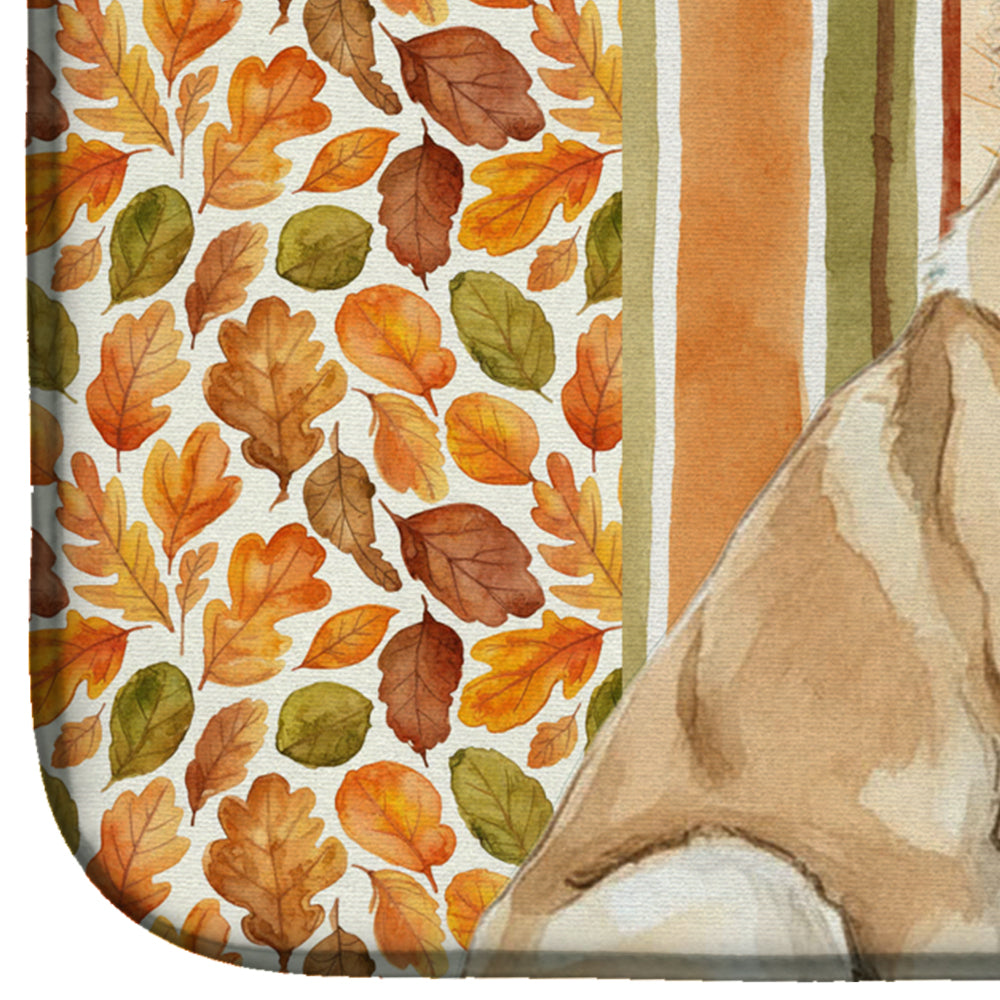 Anatolian Shepherd Dog Heirloom Fall Dish Drying Mat Absorbent Dish Drying Mat Pad for Kitchen Counter Dish Drainer Mat for Countertop, 14 x 21", Multicolor