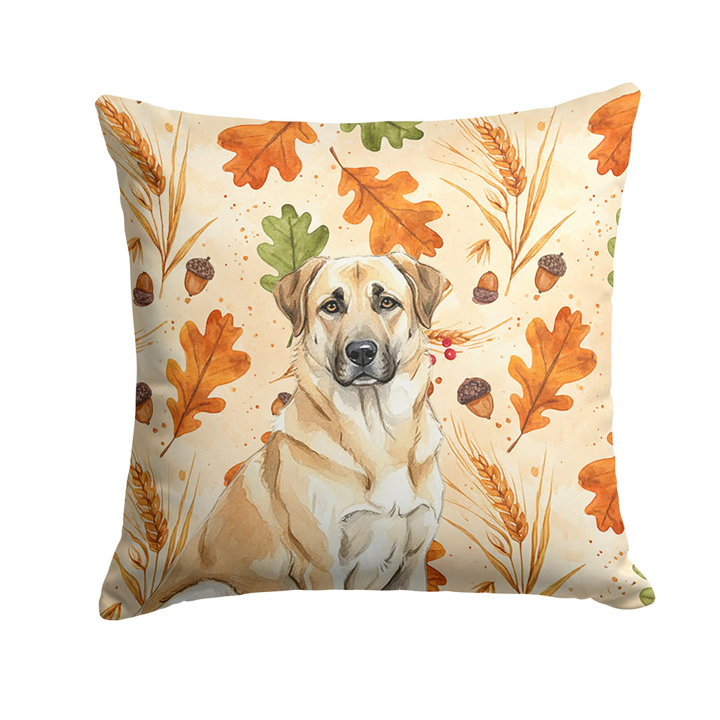 Anatolian Shepherd Dog Heirloom Fall Decorative Throw Pillow 14x14 Indoor Outdoor Accent Cushion, Fabric Cover with Insert for Sofa, Bed, Porch & Living Room